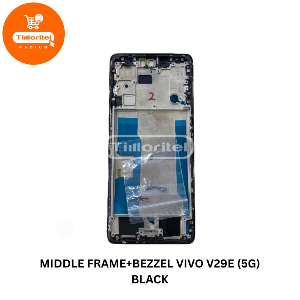 MIDDLE FRAME + BEZZEL COMPITABLE VIVO V29E (5G) BLACK