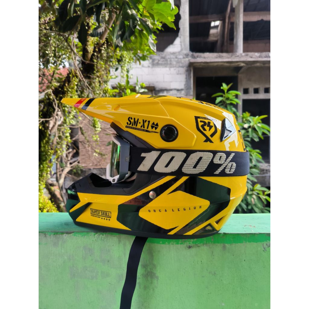Helm RSV ORCA  | ORCA kuning | Helm Supermoto