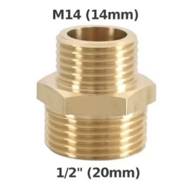 Double nepel 20 mm to 14 mm sambungan 20 mm ke 14 mm
