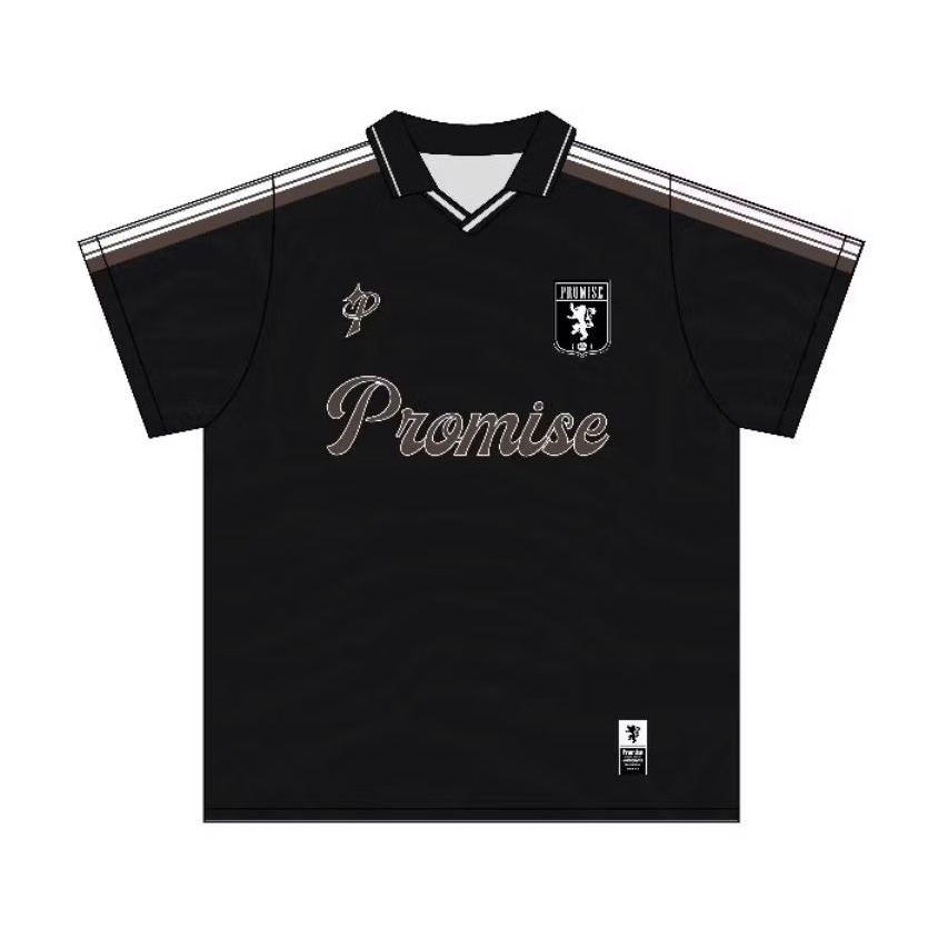 PROMISE Jersey Vintage Oversize BLACK Boxy Promise Unisex Jumbo Big Size Skena Pria Wanita Tshirt Sp