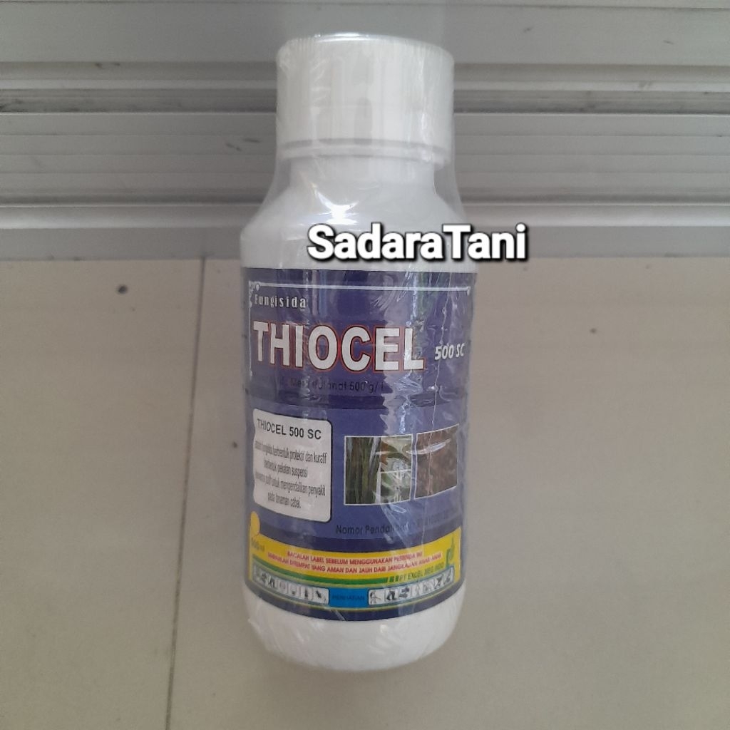 Fungisida THIOCEL 500SC 500ml Bahan aktif : metil tiofanat 500g/l