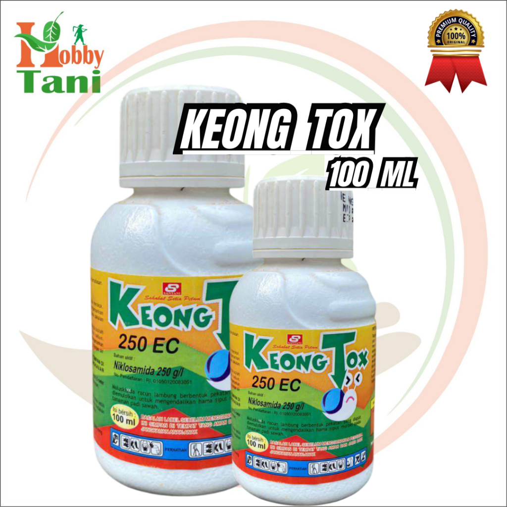 Moluskisida Keong Tox 250ec 100ml Efektif Siput Murbei Racun Keong Sawah Ampuh