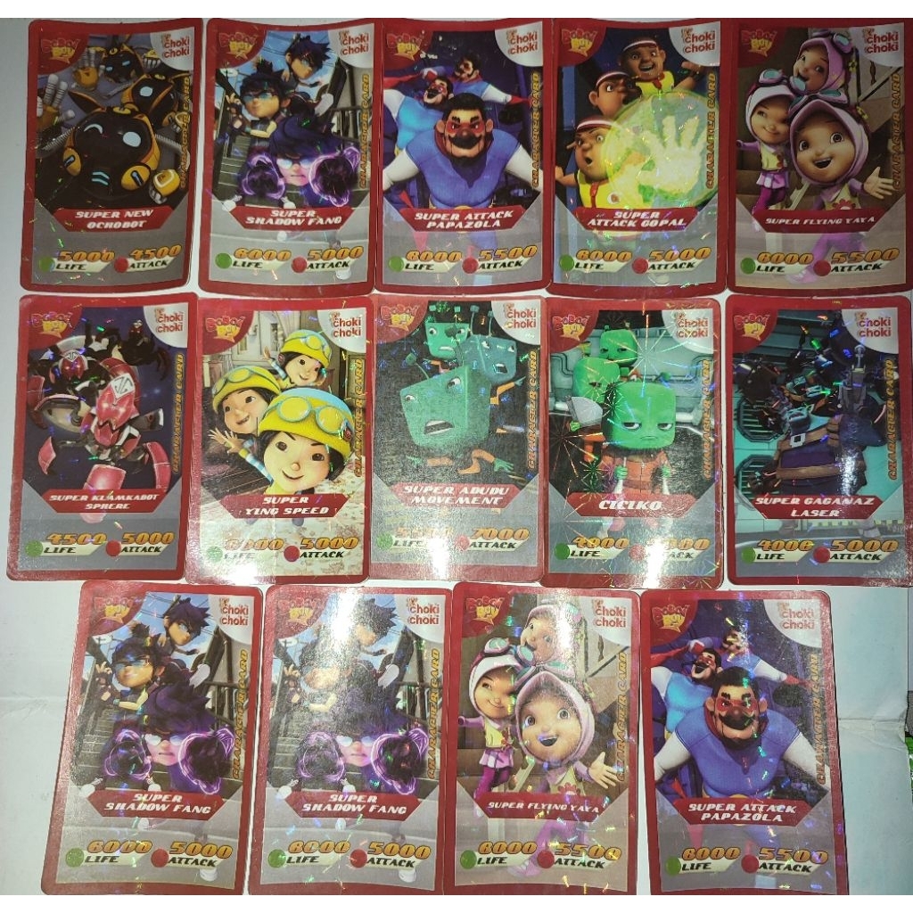 Card Choki-choki x BoBoiBoy The Movie (holo non BoBoiBoy)