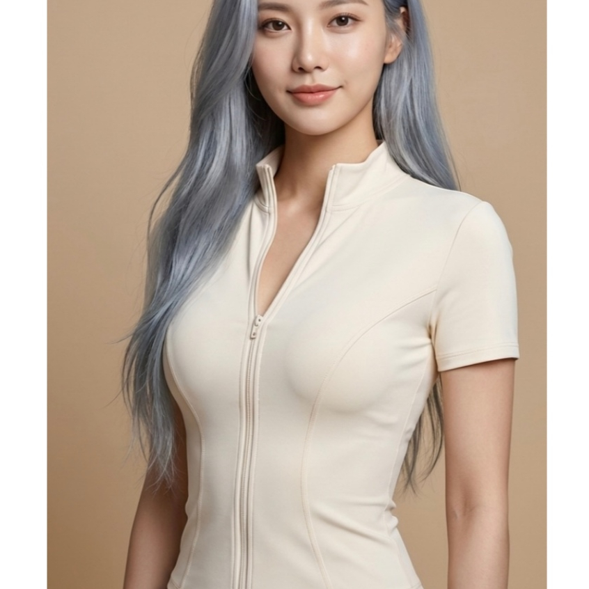 BELA Baju Olahraga Jaket Wanita Import Premium Slim Fit Kerah Polo – Baju Sport Tenis Gym Padel Pila