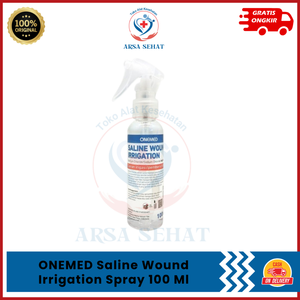 ONEMED Saline Wound Irrigation Spray 100 Ml (NaCl 0.9%) - Cairan Cuci Luka One Med