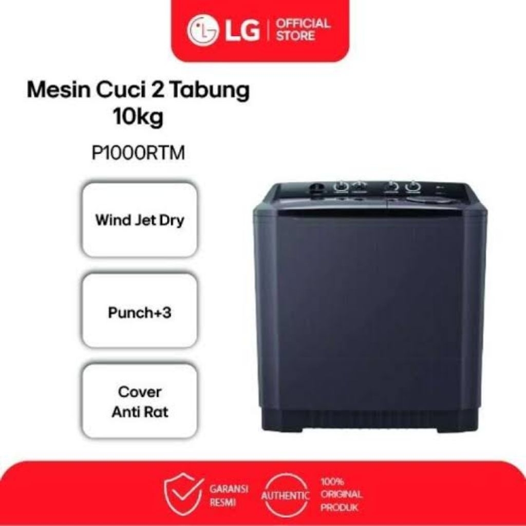 MESIN CUCI LG 2 TABUNG 10KG/LG 10KG