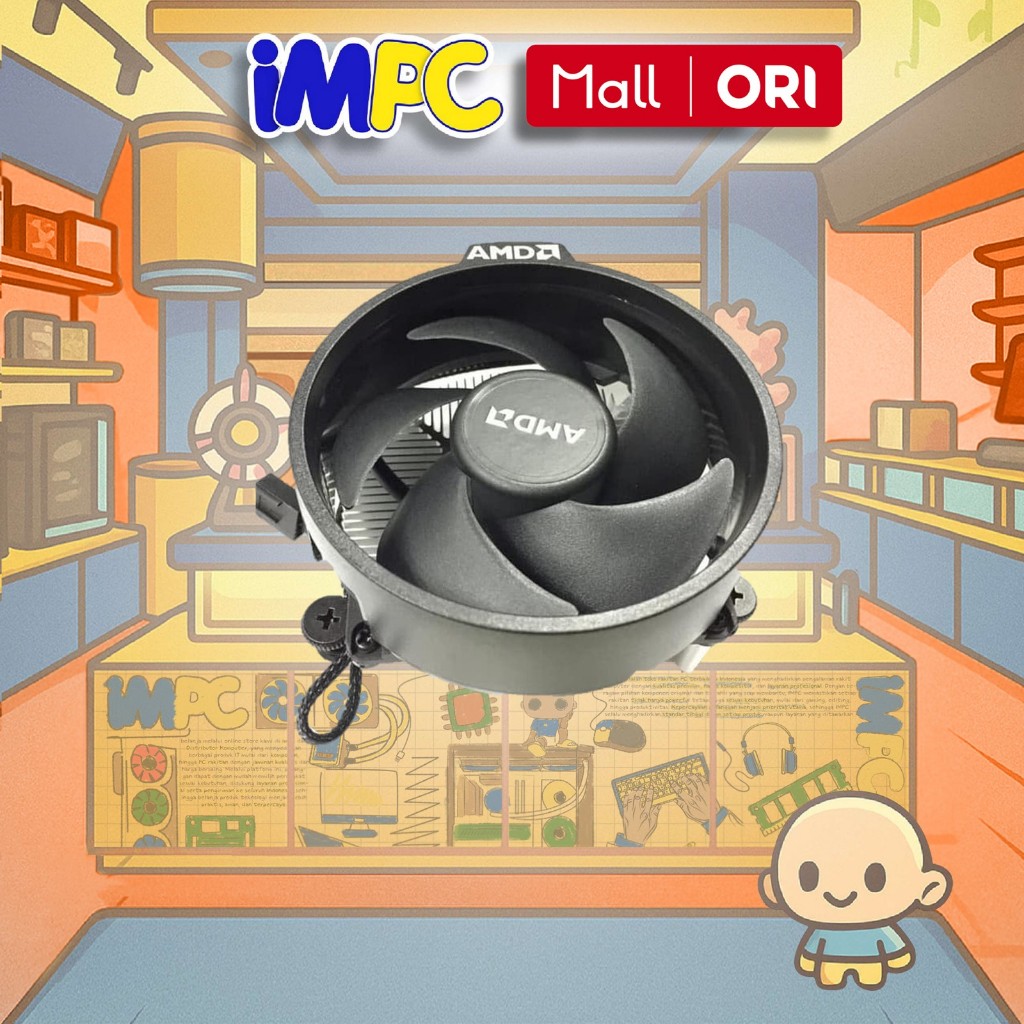 AMD FAN CPU COOLER ORIGINAL FOR RYZEN AM4