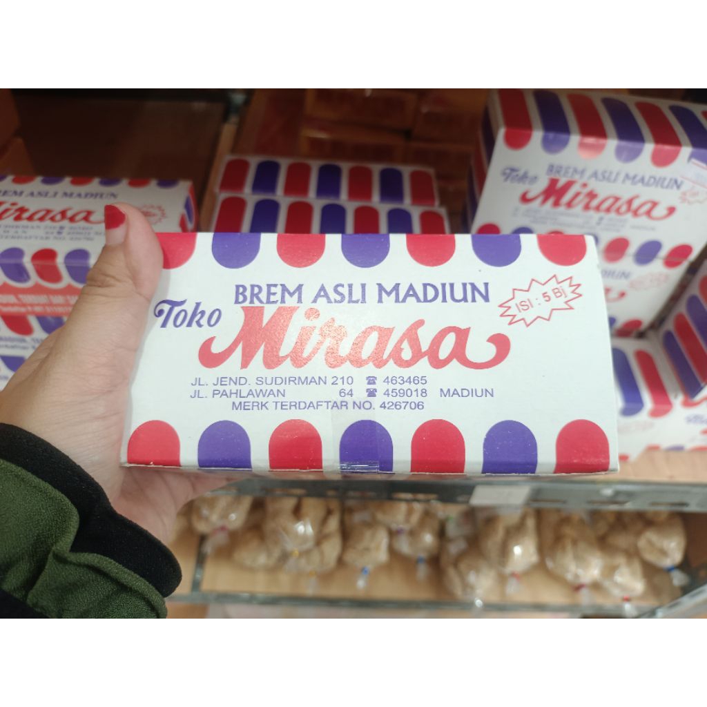 Brem MIRASA Asli Madiun isi 5 pcs kemasan sedang, Brem Madiun