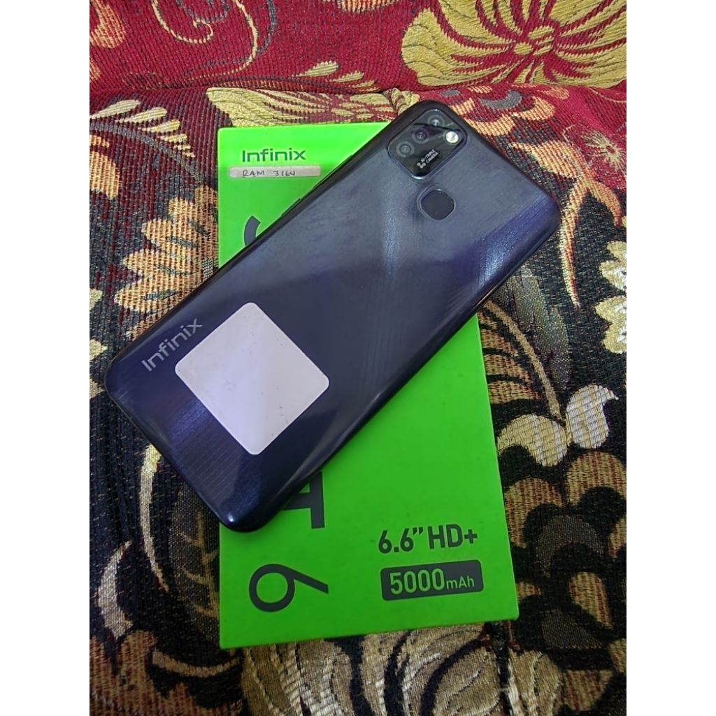 infinix Smart 6 ram 3/64 second fullset