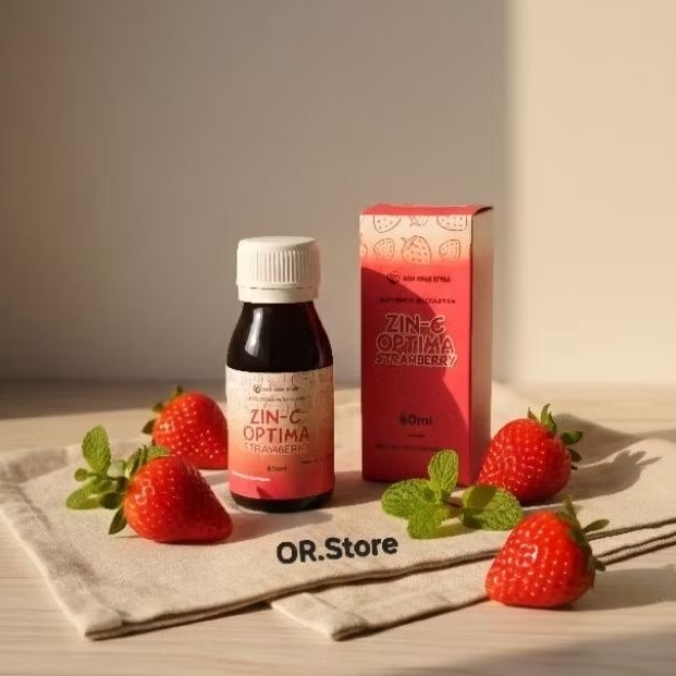 Zin-C Optima Rasa Strawberry / Zinc / Vitamin C / Meningkatkan Daya Tahan Tubuh