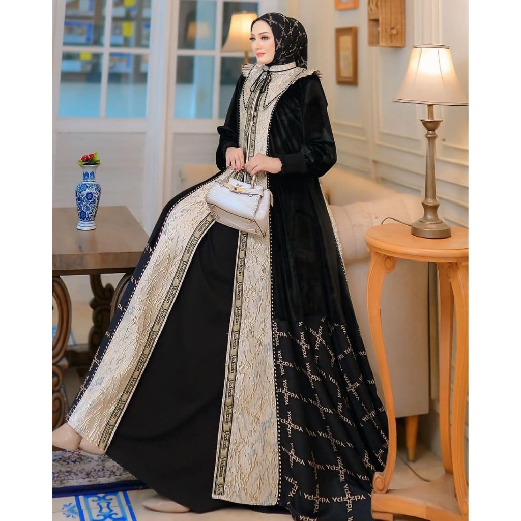 GAMIS Outer MEWAH ELEGANT PETRA PREMIUM KEKINIAN ORIGINAL  BRANDED YODIZEIN