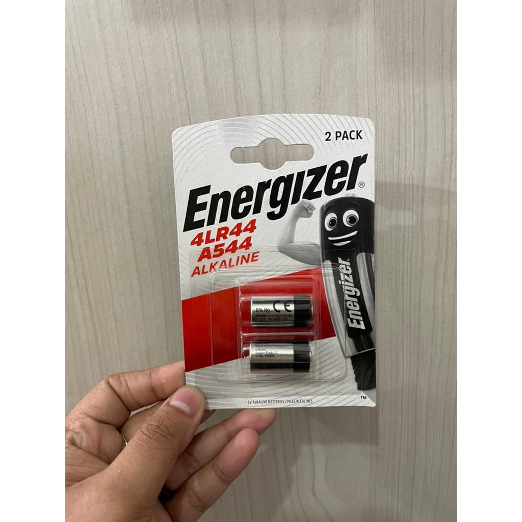 Energizer 4LR44 / A544 Alkaline Battery - 2pack 6V Baterai Battery 476A PX28A A544