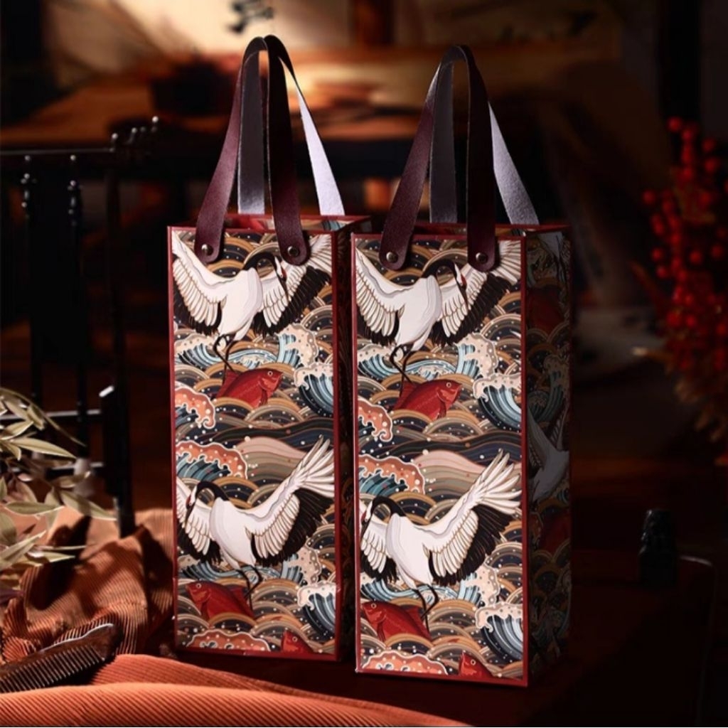 Paper bag wine | Paper Bag Imlek | Paper Bag New Year | Paper Bag Kue | Paper Bag Gift | Paper Bag K