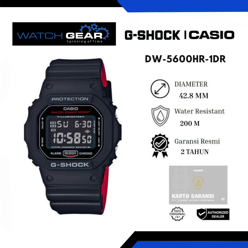 Casio G-Shock Jam Tangan Digital DW-5600HR-1DR