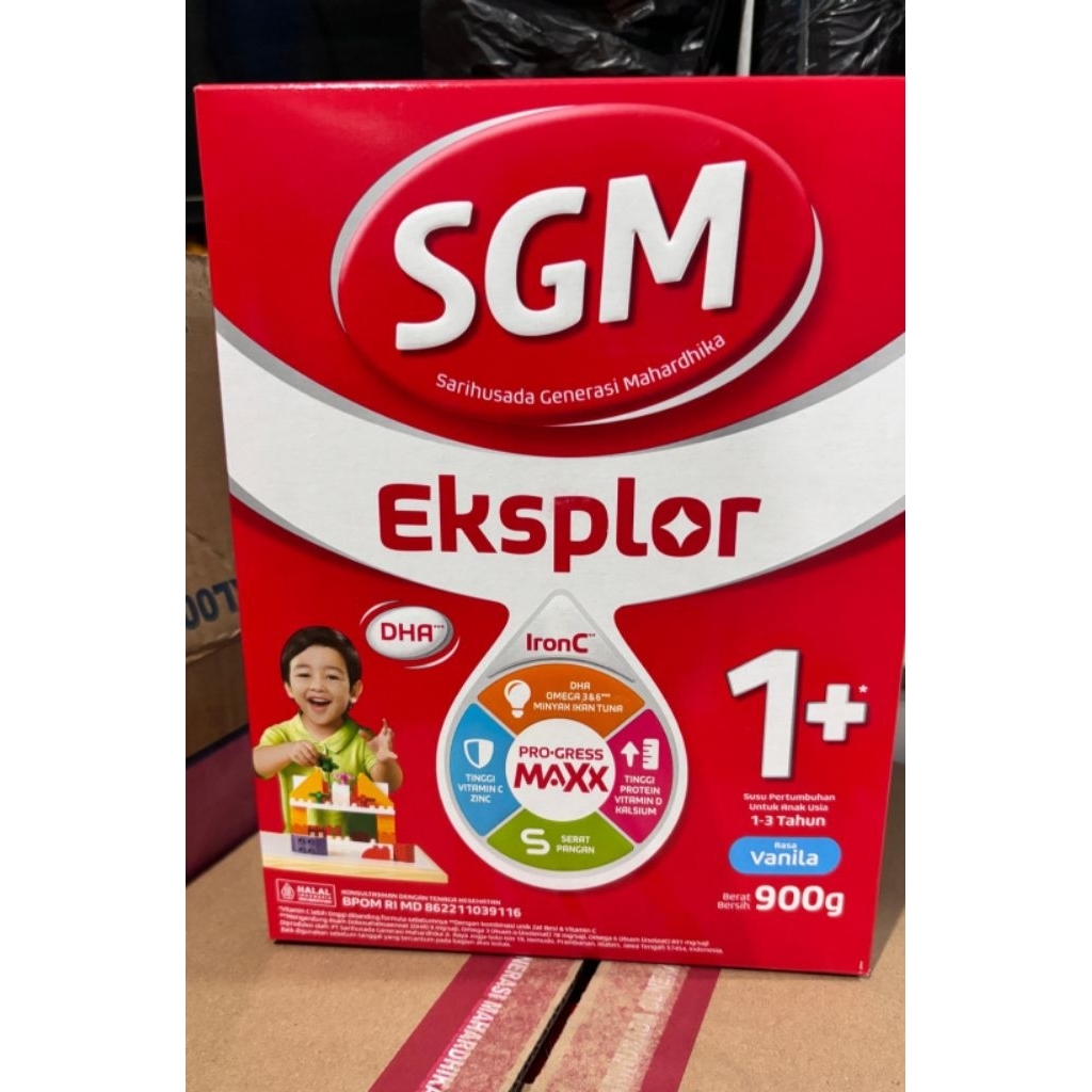 SGM 1+ Vanila 900gr Susu Formula Pertumbuhan Anak 1 - 3 Tahun EXP 12 Juni 2027