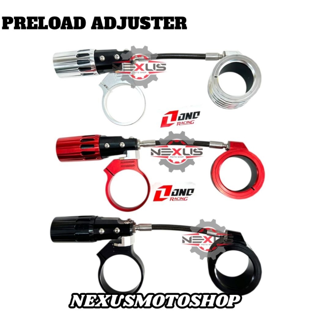 ONE RACING Preload Adjuster Shockbreaker tabung atas/ tabung bawah Universal setelan Per Shockbreake