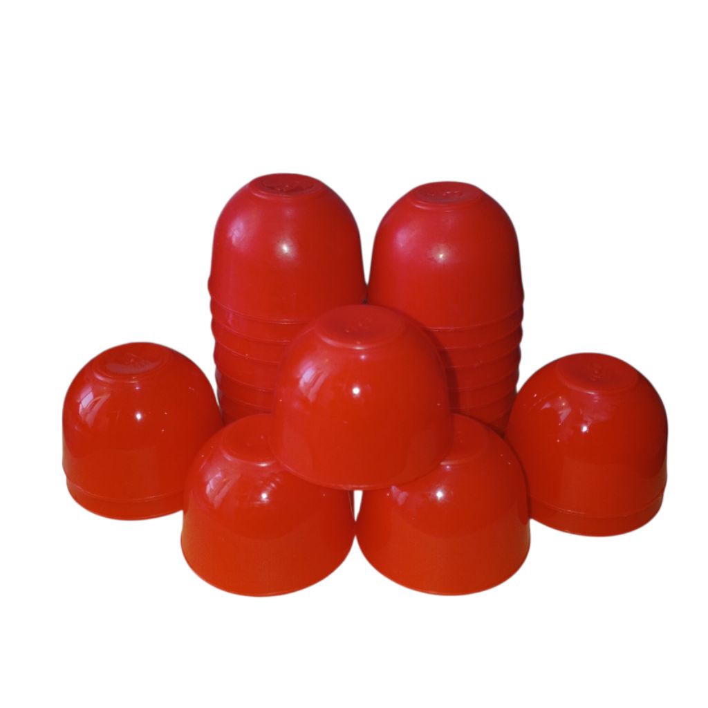 2 Pack Cetakan Kue Talam Medium Merah Diameter 5 Cm/Cetakan Kue Talam Plastik/Cetakan Kue Mangkok