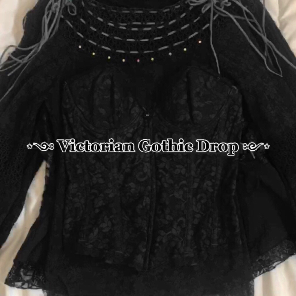 (*TOP ONLY )  Fairy Grunge Fairycore Y2k Gothic Pieces 