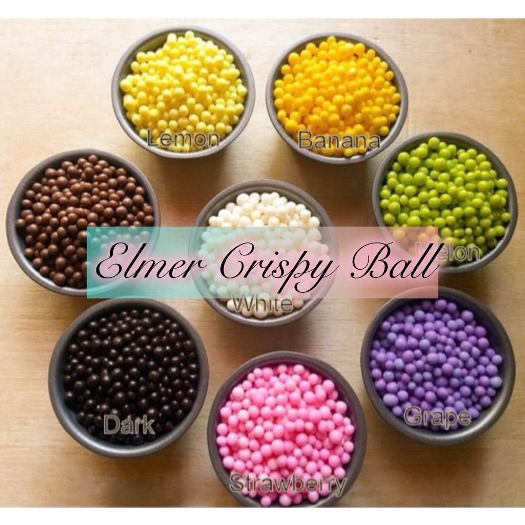 ELMER CHOCO CRISPY BALL PREMIUM TOPPING DONAT | TOPPING KUE | TOPPING ICE CREAM