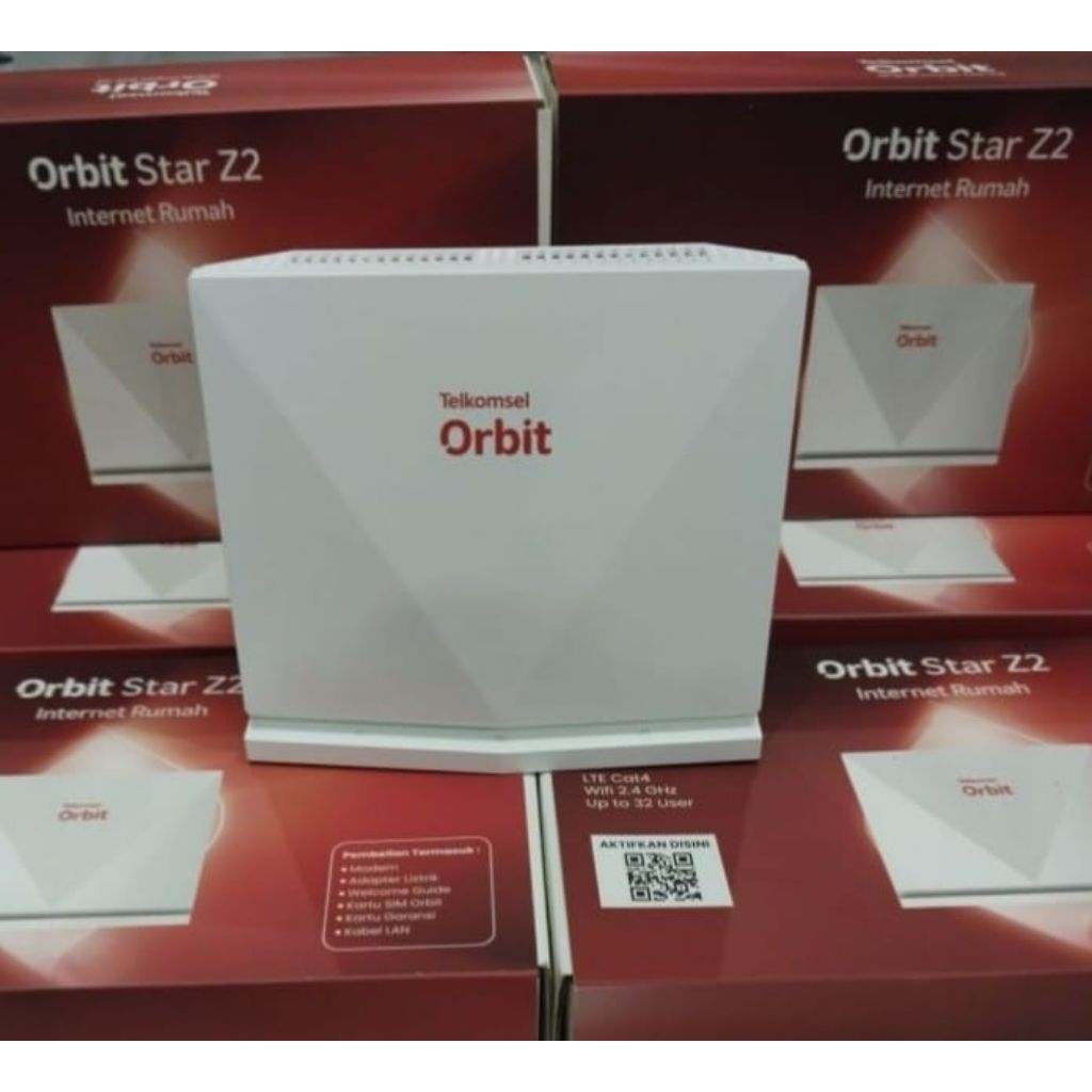 Router WiFi 4G LTE Orbit Star Z2 ZTE K10 Khusus Telkomsel Orbit As (Fullset & Unit Adaptor)