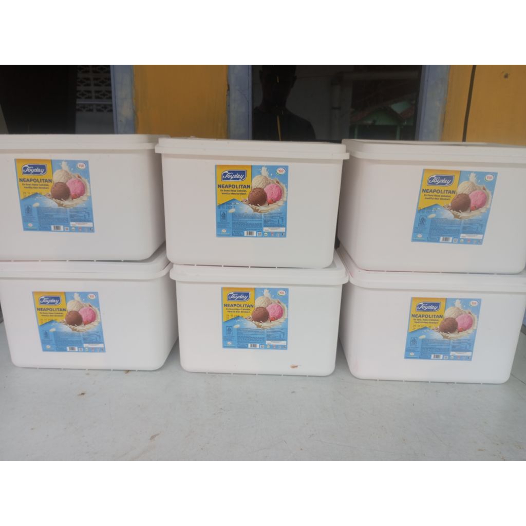 Ember eskrim kotak 8 liter merek joyday-