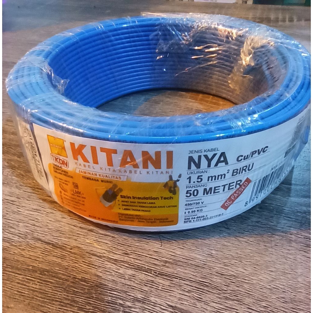kabel kitani NYA 1.5mm 50 meter