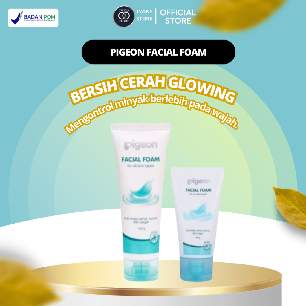 Sabun Muka Mencerahkan Dan Glowing Pigeon Facial Foam Pembersih MakeUp Pelembab Wajah Kusam Bpom