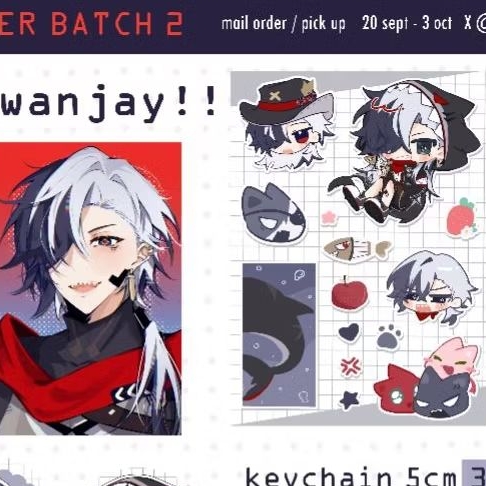 photocard dan sticker sheet boothill hsr