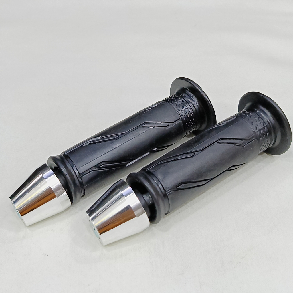 handgrip yamaha plus bandul stang pcx crome / bandul karet cocok semua jenis motor mio 3 mio j dll
