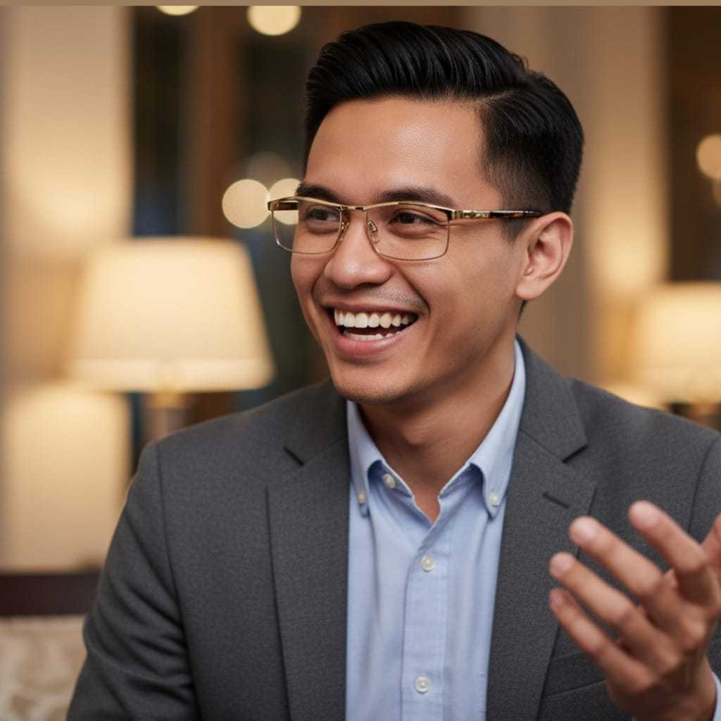 Kacamata Baca Jalan Progresif Photochromic Pria Frame Premium TITANIUM Kaca Mata Plus Double Fokus