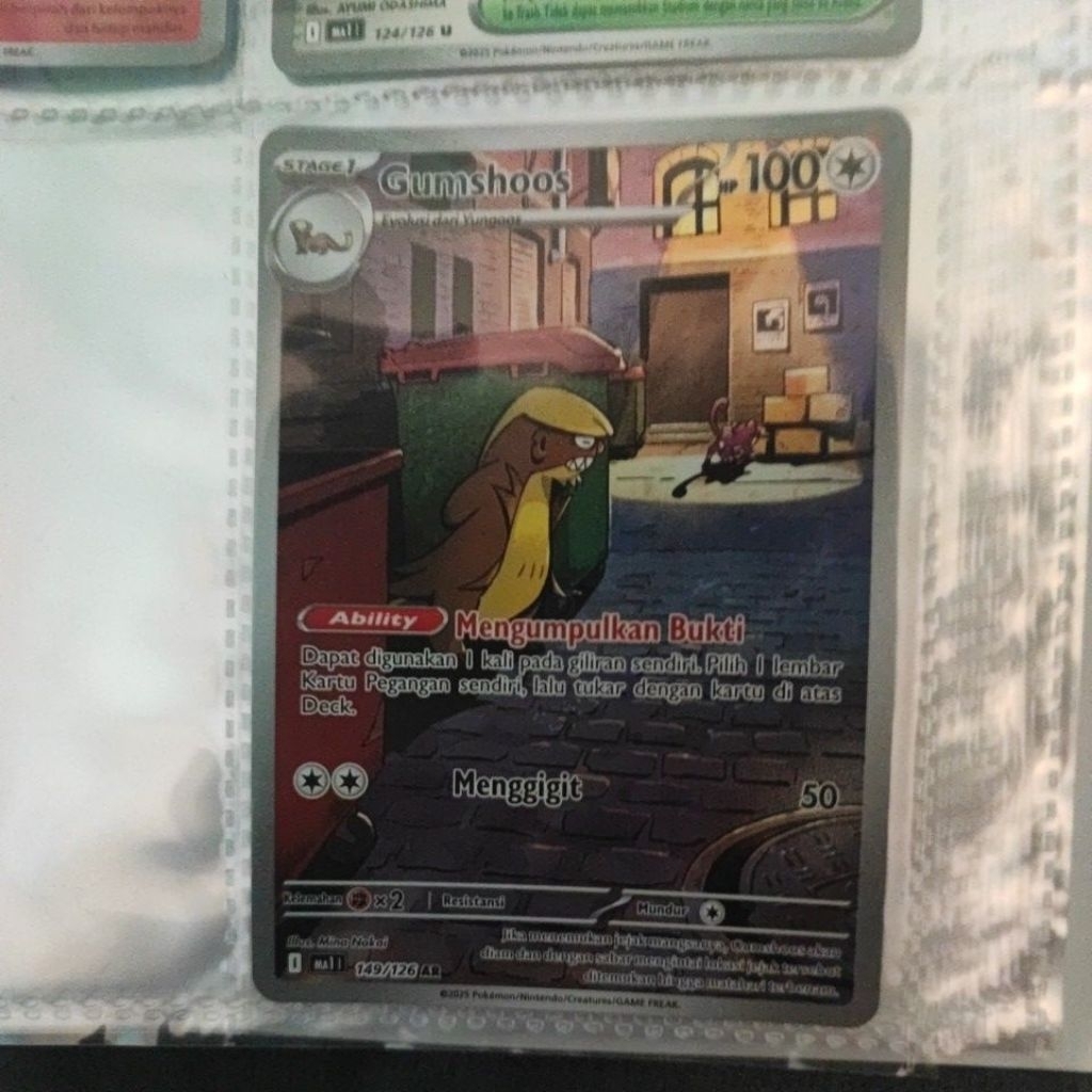 kartu pokemon ar gumshoos evolusi mega ma1 tcg asli ori original