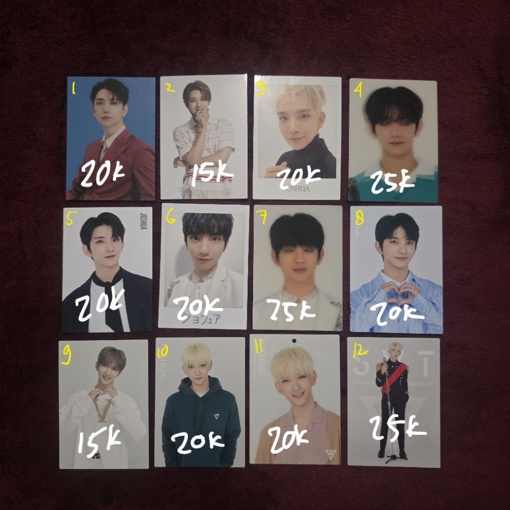 SEVENTEEN JOSHUA TRADING CARD TC JAPAN JEPANG