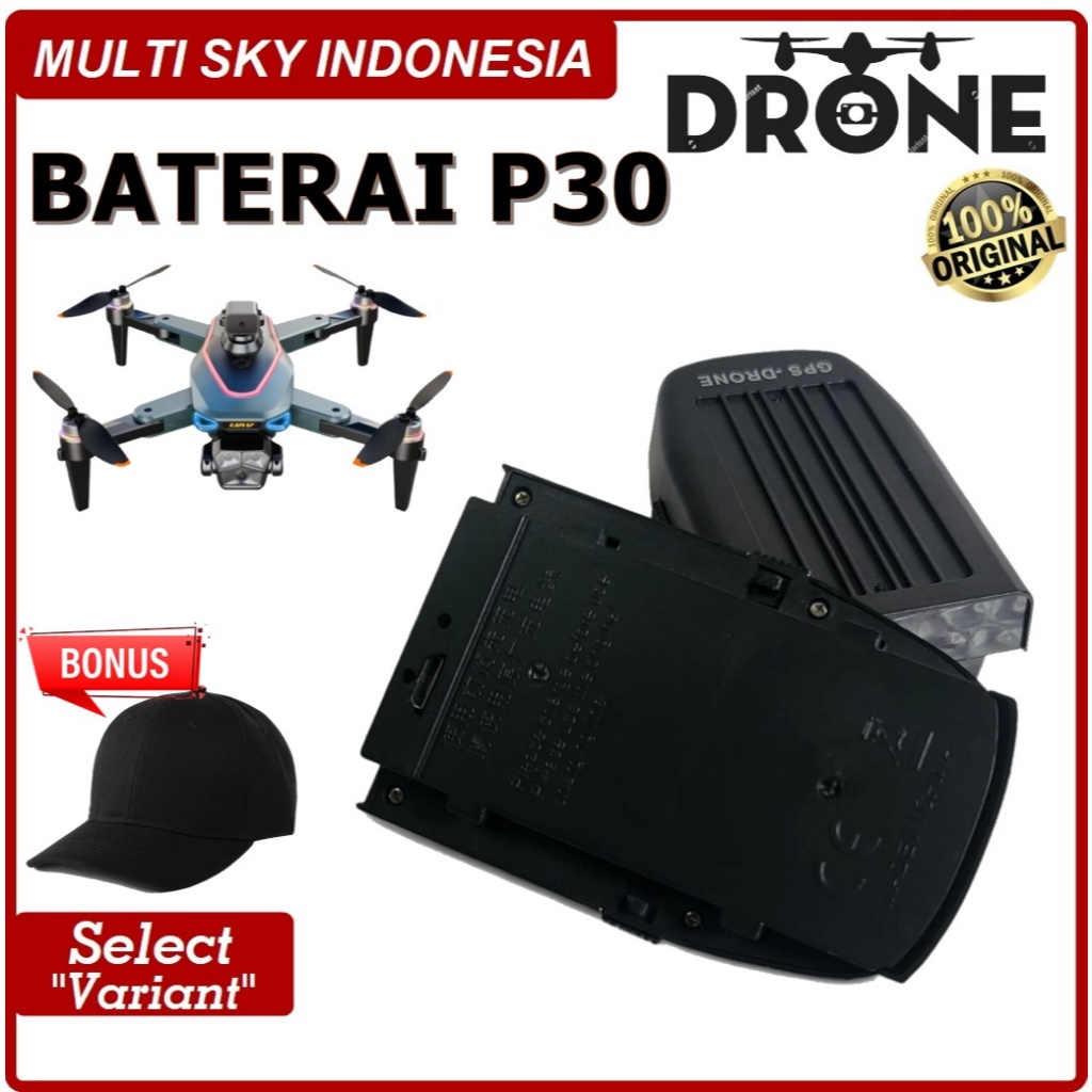 Battery Drone P30 GPS Batre 3.7V 2700mAh Original Baterai Drone P30