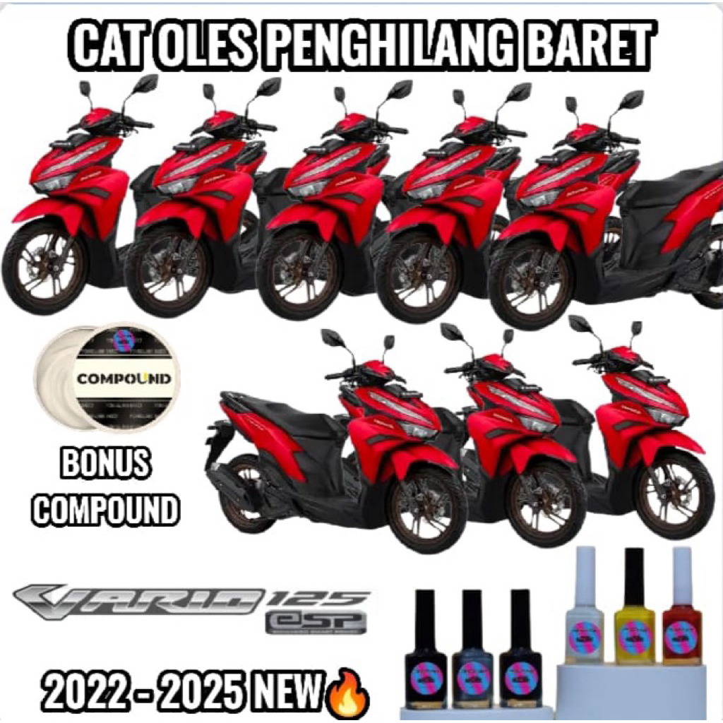 CAT OLES PENGHILANG BARET HONDA ALL NEW VARIO MERAH DOFF 125 2022 2023 2024 2025 - ALL COLORS
