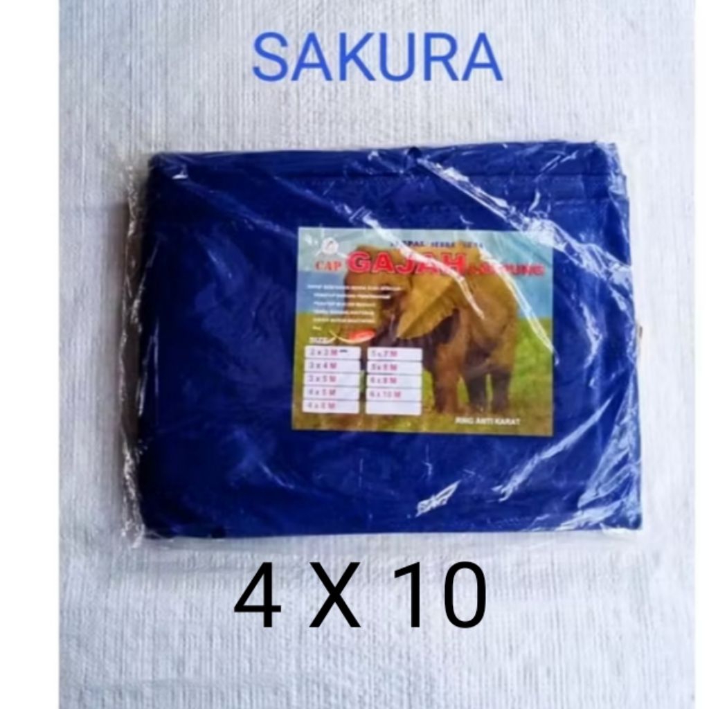Terpal SAKURA ukuran 4 X 10, Terpal Lembaran serbaguna