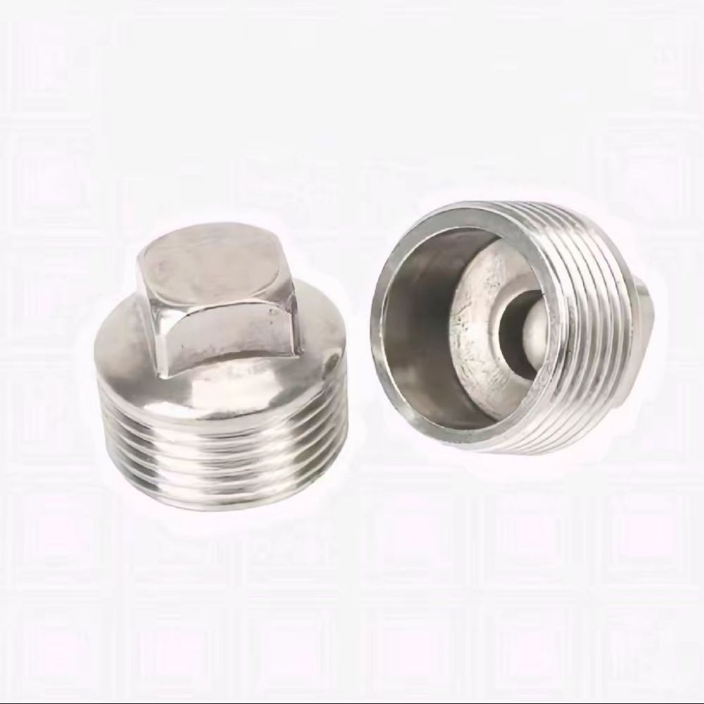 Plug SS 1/2 inch Dop Drat Luar SS 1/2" Cap Drat Luar Stainless Steel 1/2 inch Tutup Drat Pipa SS 1/2