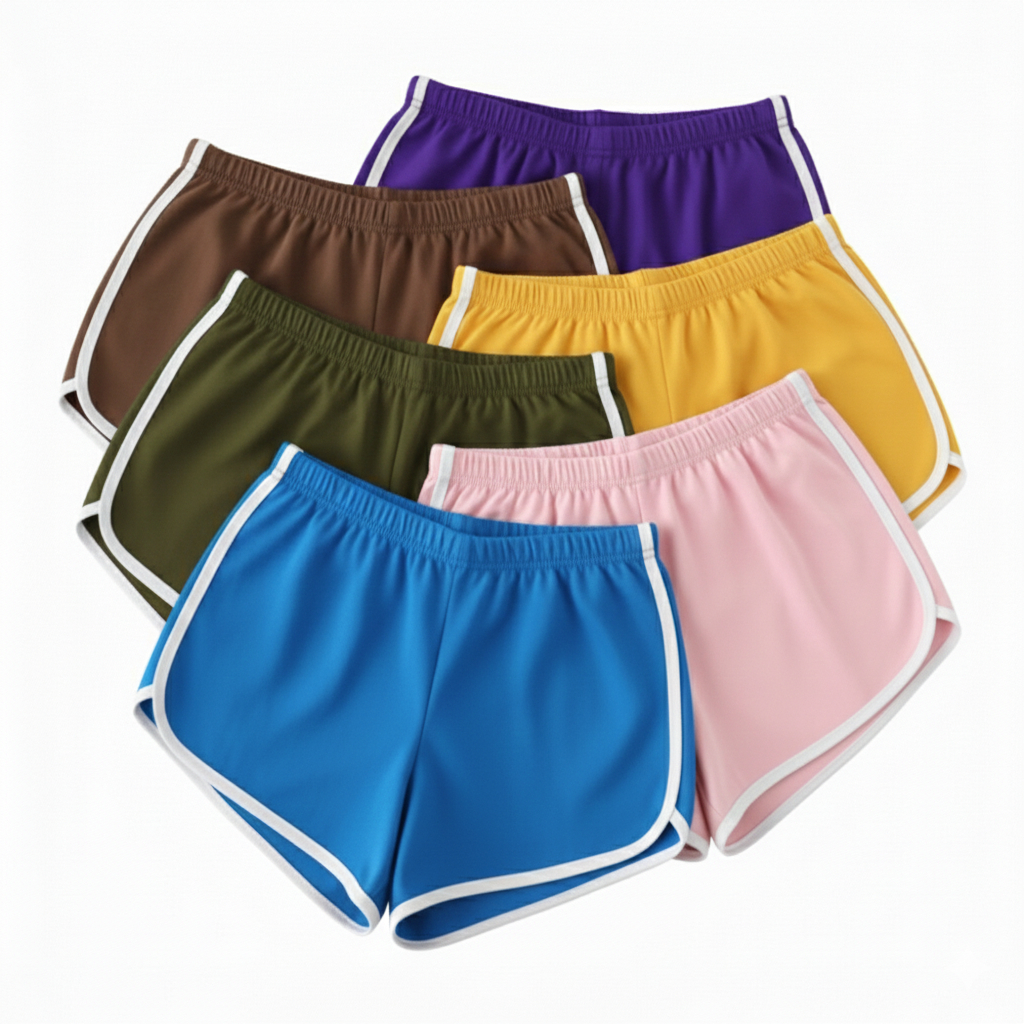 ISI 4 PCS Celana Pendek Wanita Korea Santai Polos MATT PE Hotpants muniko Celana Dalam Olahraga Yoga