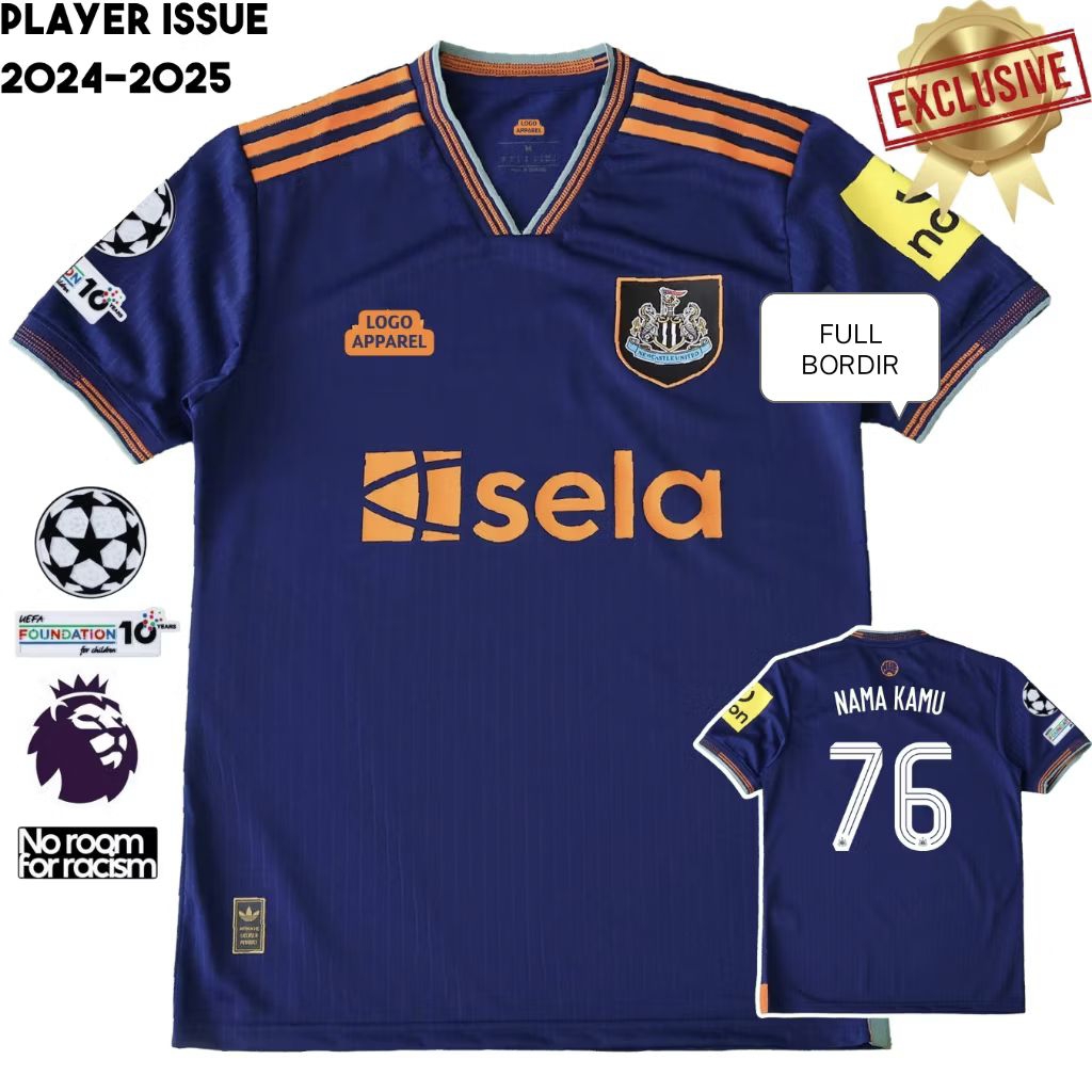 JERSEY THIRD NEWCASTLE MUSIM TERBARU 2025/2026 GRADE ORI