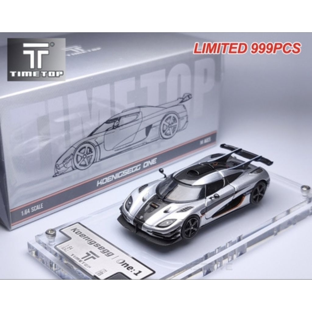 Time Top Koenigsegg One:1 Silver Exclusive box