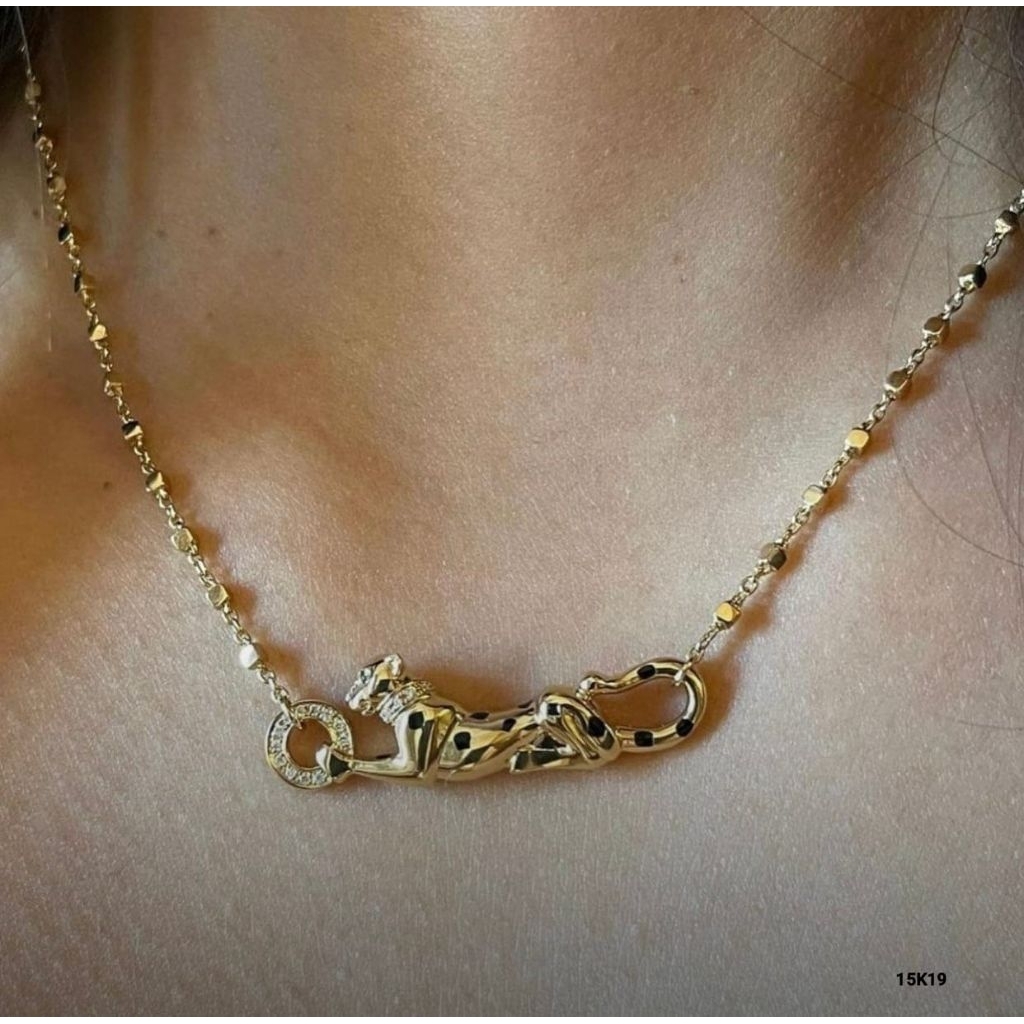 Kalung titan liontin macan