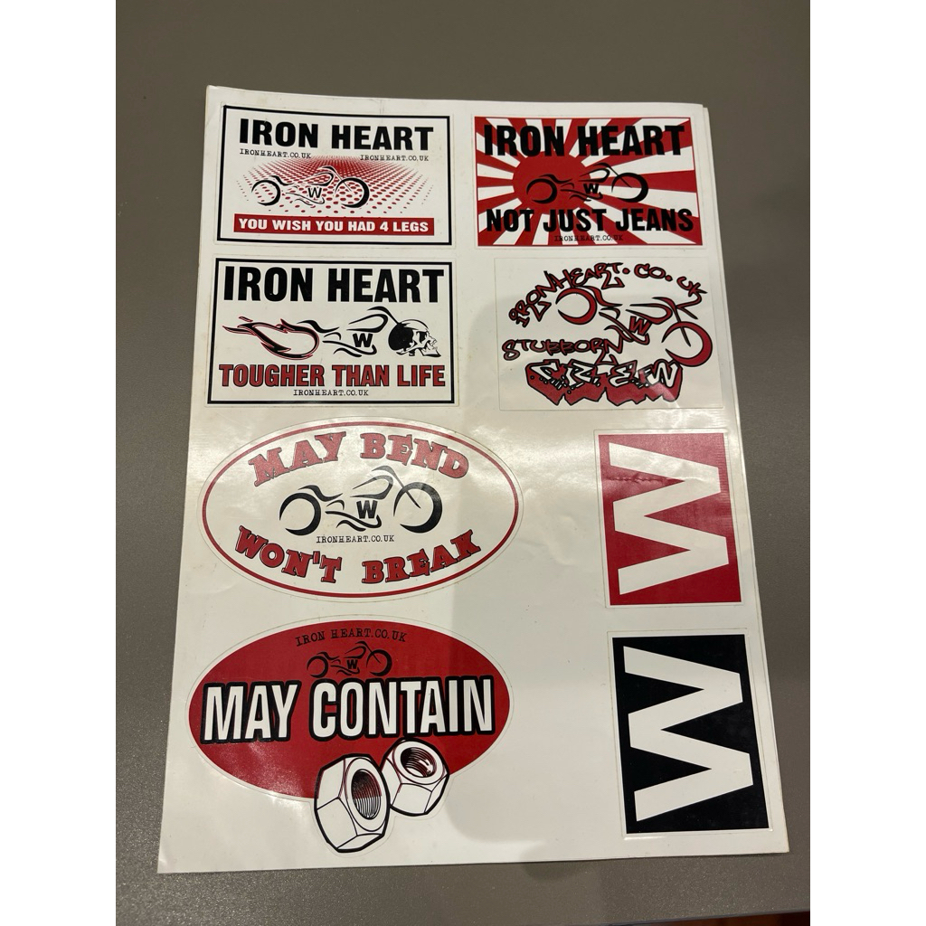 iron heart denim japan original sticker iron heart uk