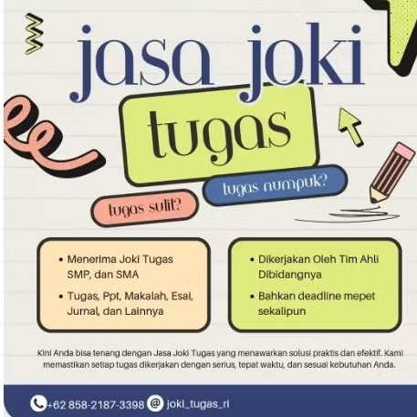 Jasa Ketik Makalah ppt jurnal essay proposal tugas kuliah tugas SMA ciussss serahkan ke kita