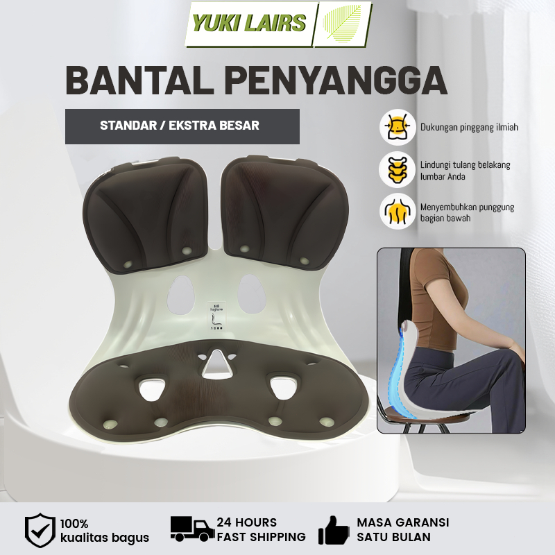 YL Dudukan Kursi Ergonomis - Postur Tubuh Ideal & Bebas Nyeri Punggung|Kursi Kantor dengan Lumbar Su