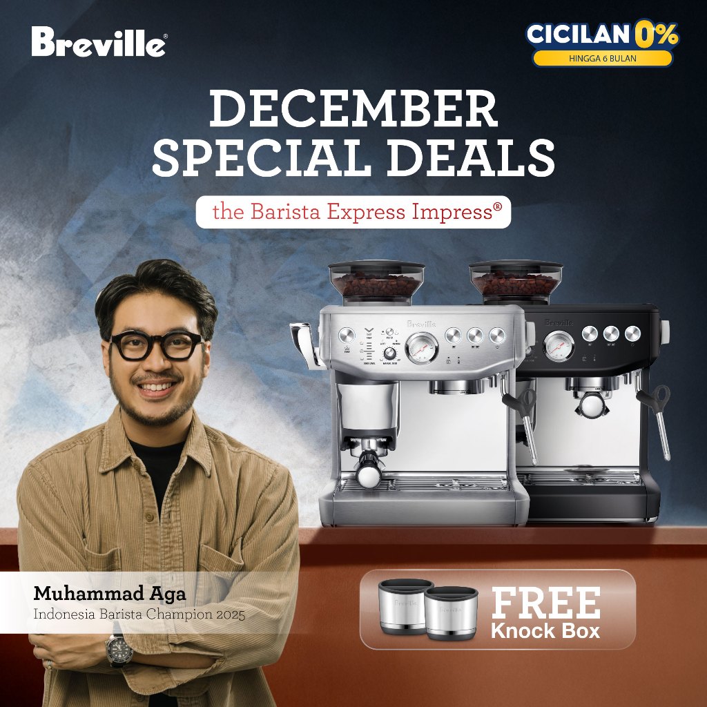 Breville the Barista Express Impress - Mesin Kopi Espresso Otomatis