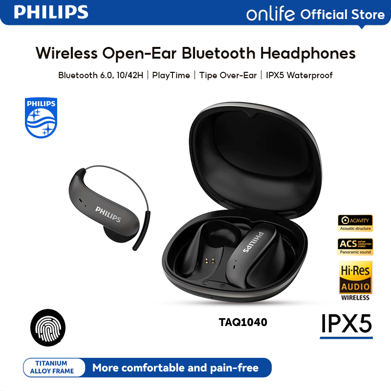 Philips OWS Open-Ear Wireless Headphone Earphone Bluetooth 6.0 Dual Mode Gaming / Music Low Latency 