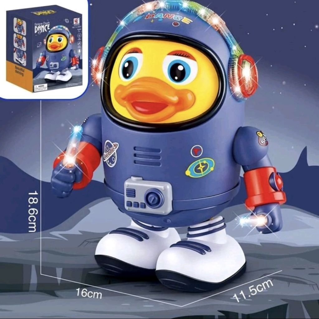 Mainan Anak Bebek Luar Angkasa Joget Menari Bebek Dance