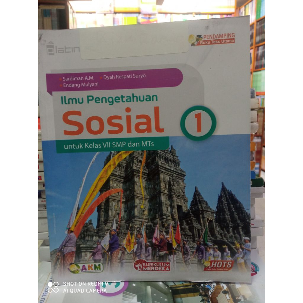 Buku IPS ilmu pengetahuan sosial untuk SMP kelas 7 kurikulum merdeka platinum