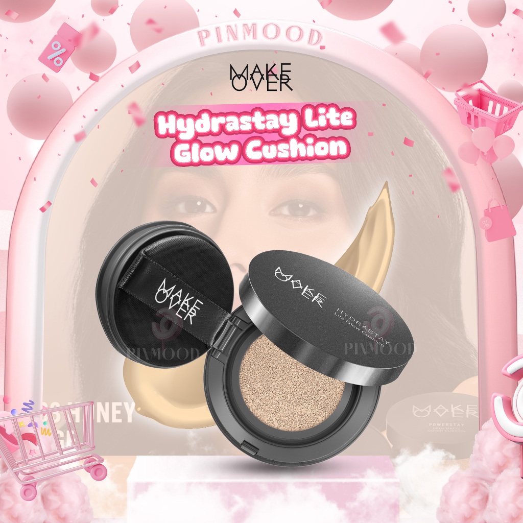 MAKE OVER - HYDRASTAY LITE GLOW CUSHION ( 15 g ) - Cushion For Dry Skin Hidrasi Glow Smooth MAKEOVER