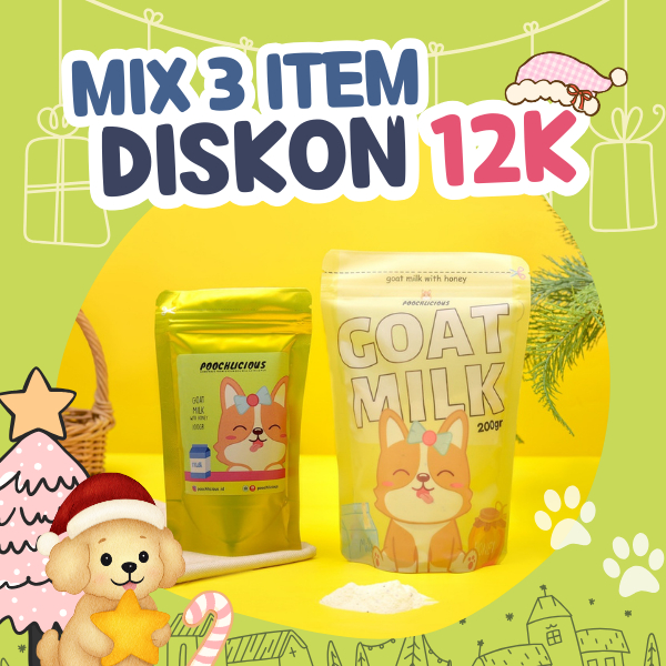 Poochlicious Goat Milk / Susu Kambing Anjing / Susu Kambing Bubuk / Goat Milk Bubuk Anjing Puppy