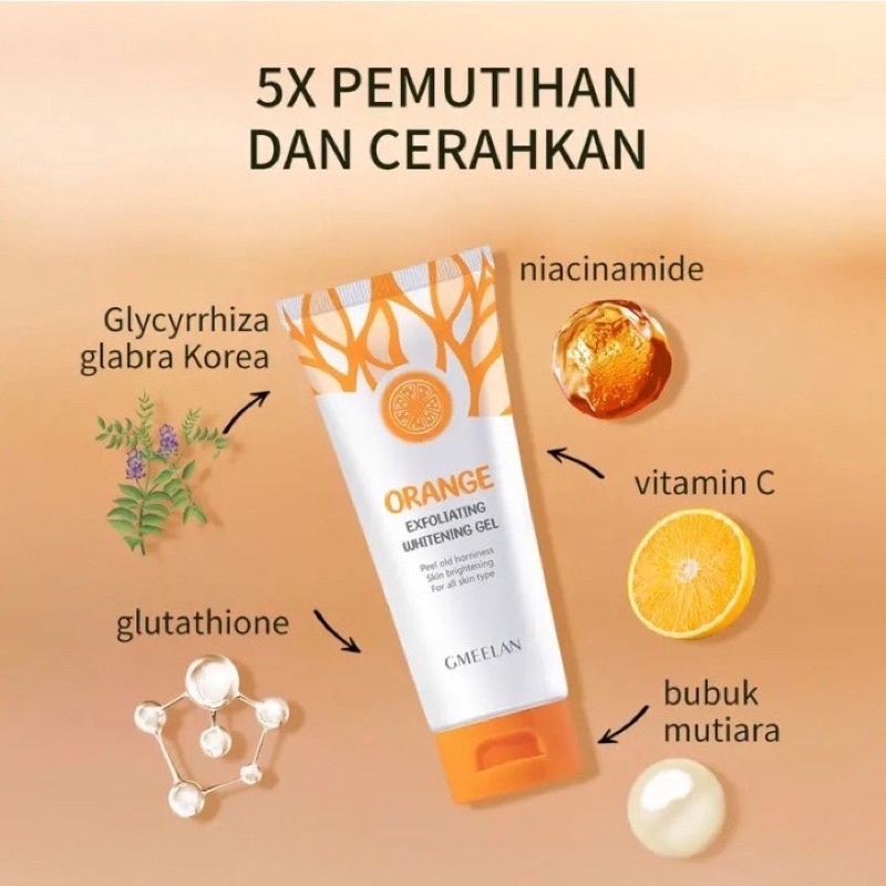 Gmeelan Orange Exfoliating Gel Pemutih Wajah